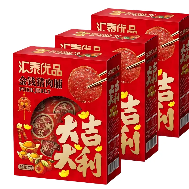 <strong>Huitai Premium Gold Coin Pork Jerky Gift</strong>